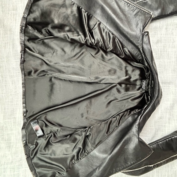 Topshop Heavy, Excellent Quality Faux Leather Jacket With Studs - Picture 11 of 11